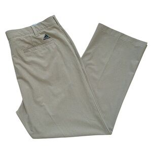 Adidas Size 38” waist x 30” inseam khaki performance golf‎ pants.